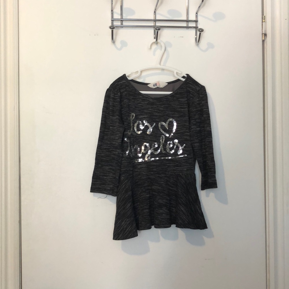 4 for $20 Girls peplum style tee shirt